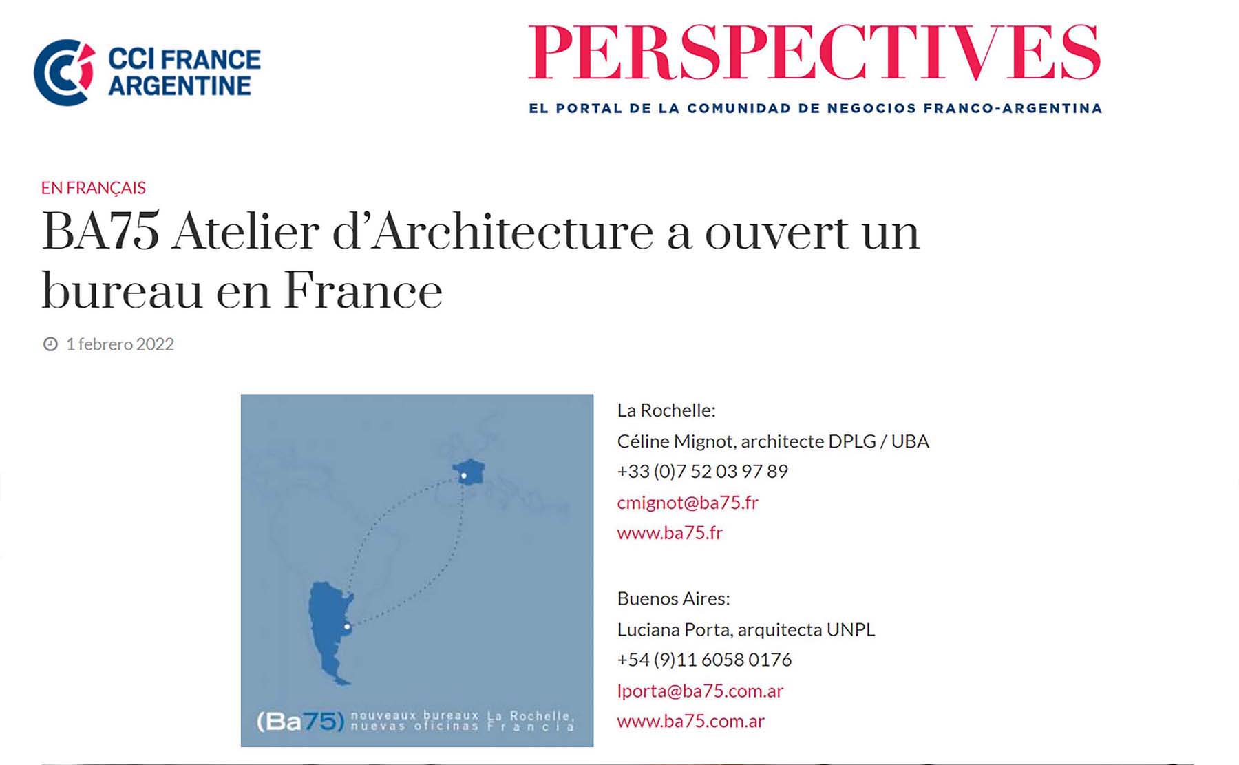 Perspectives – Fevrier 2022